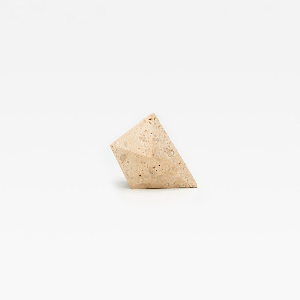 Travertine Prism Cabinet Knob