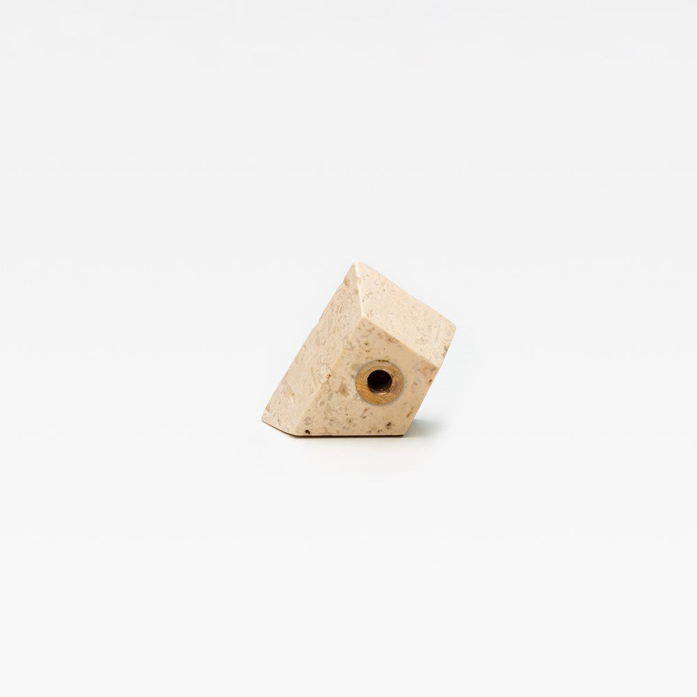 Travertine Prism Cabinet Knob