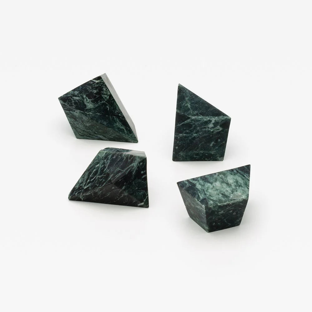 Verde Marble Prism Cabinet Knob