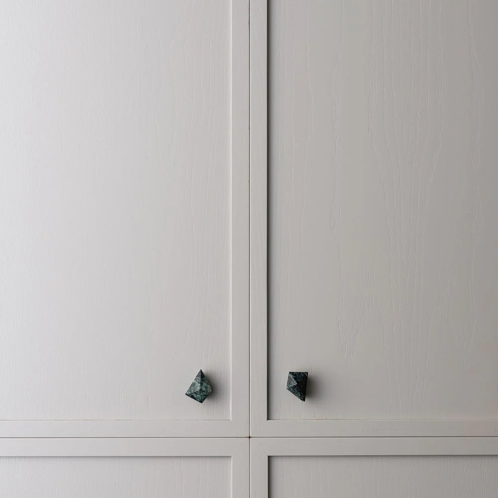 Verde Marble Prism Cabinet Knob