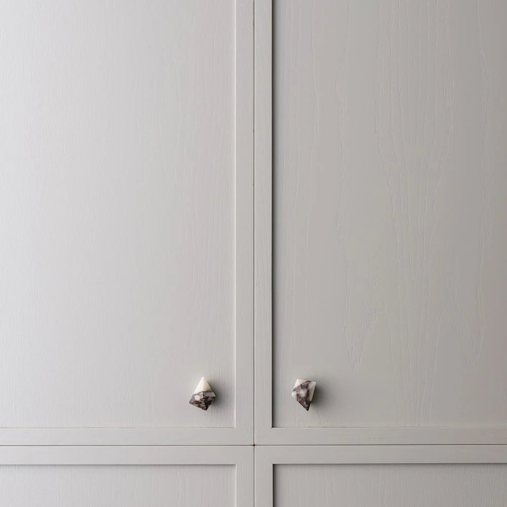 Viola Marble Prism Cabinet Knob