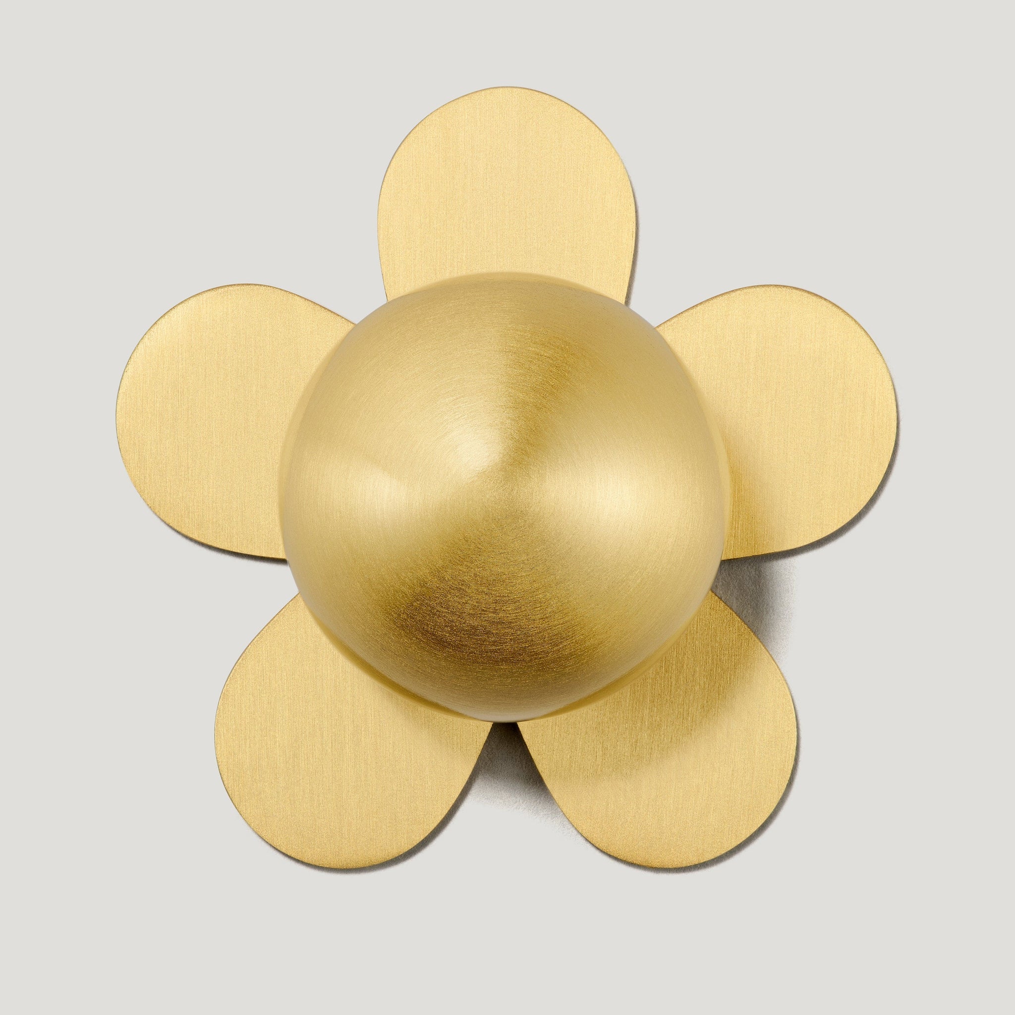 Bobbin Cabinet Knob and Flower Backplate