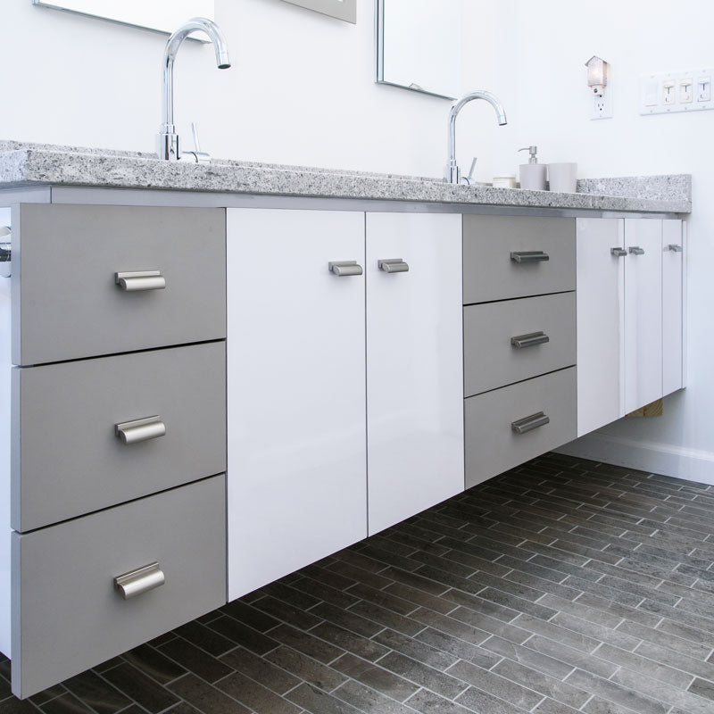 Solid Brass Finger Cabinet Pull