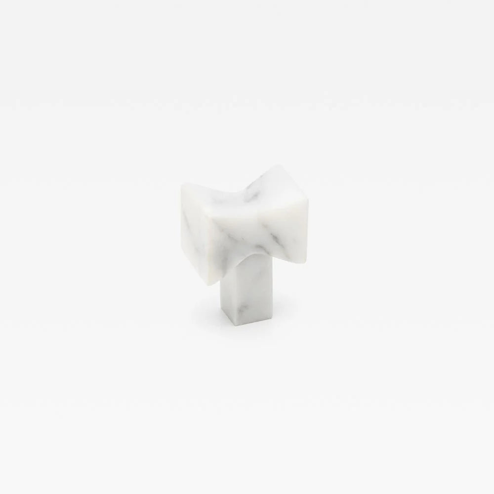 Forma Carrara Marble Cabinet Knob