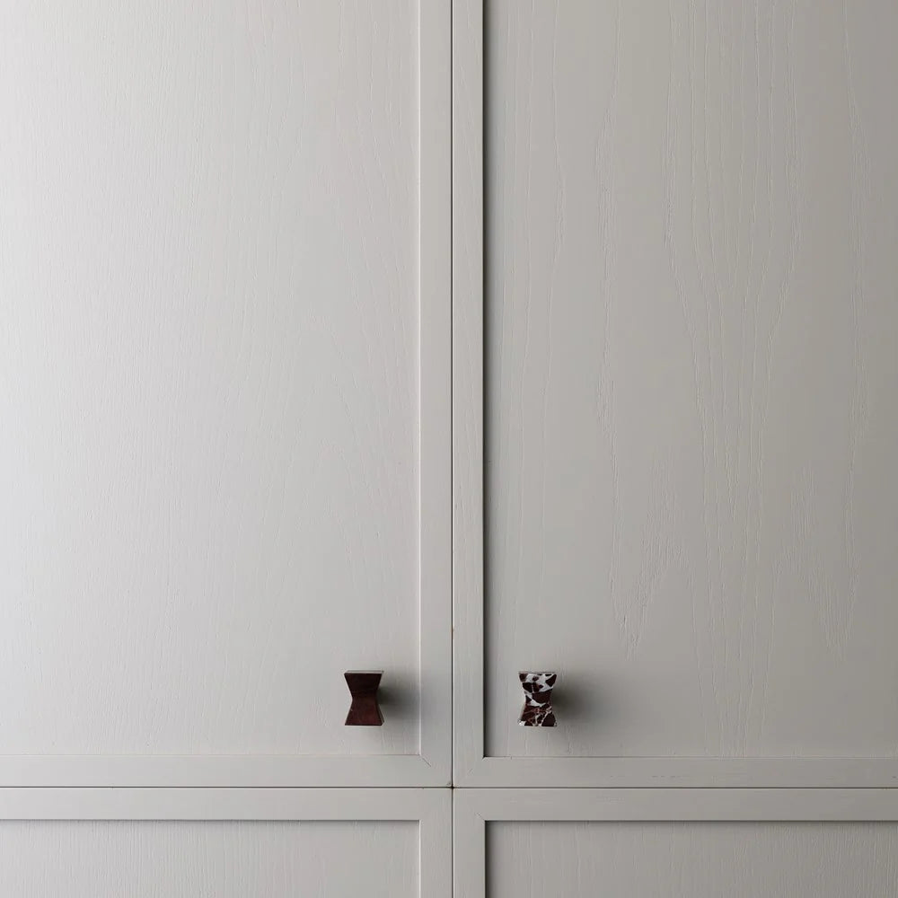Forma Rosso Marble Cabinet Knob