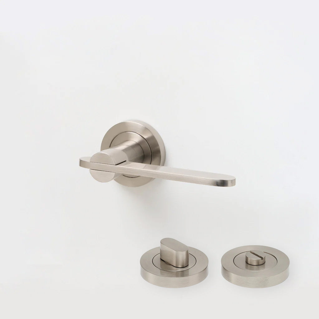 Intersect Solid Brass Door Lever