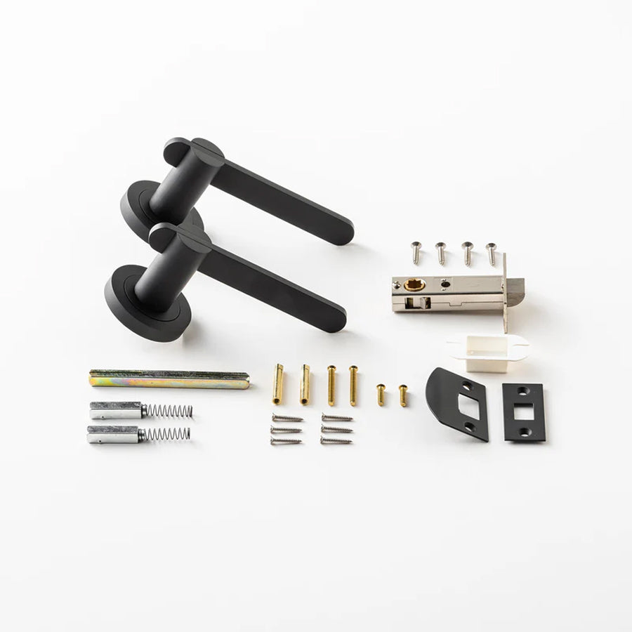 Intersect Solid Brass Door Lever