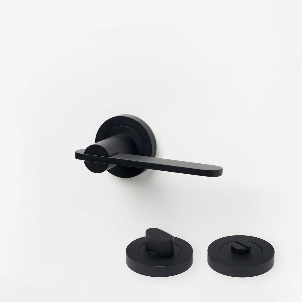 Intersect Solid Brass Door Lever