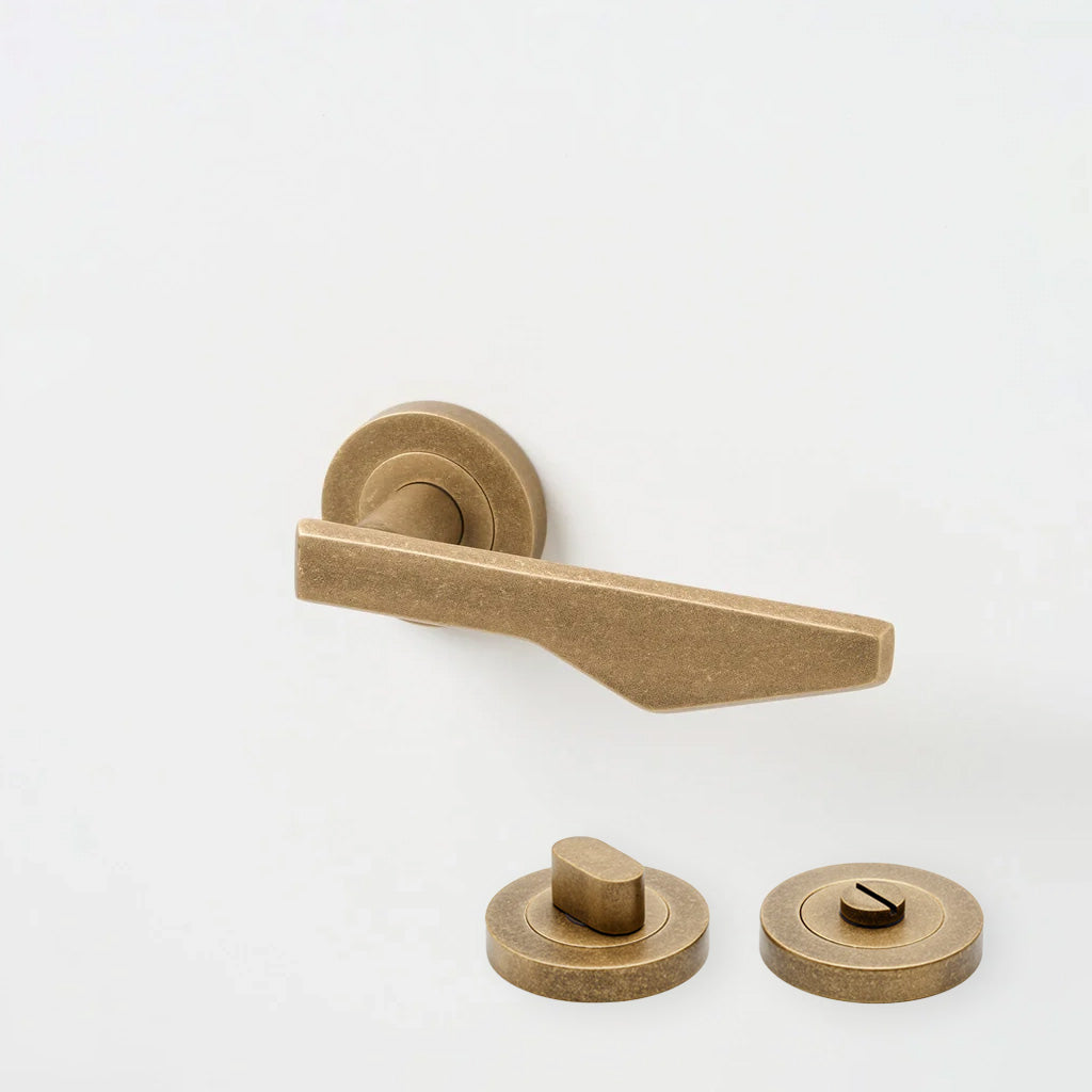 Outline C Solid Brass Door Lever