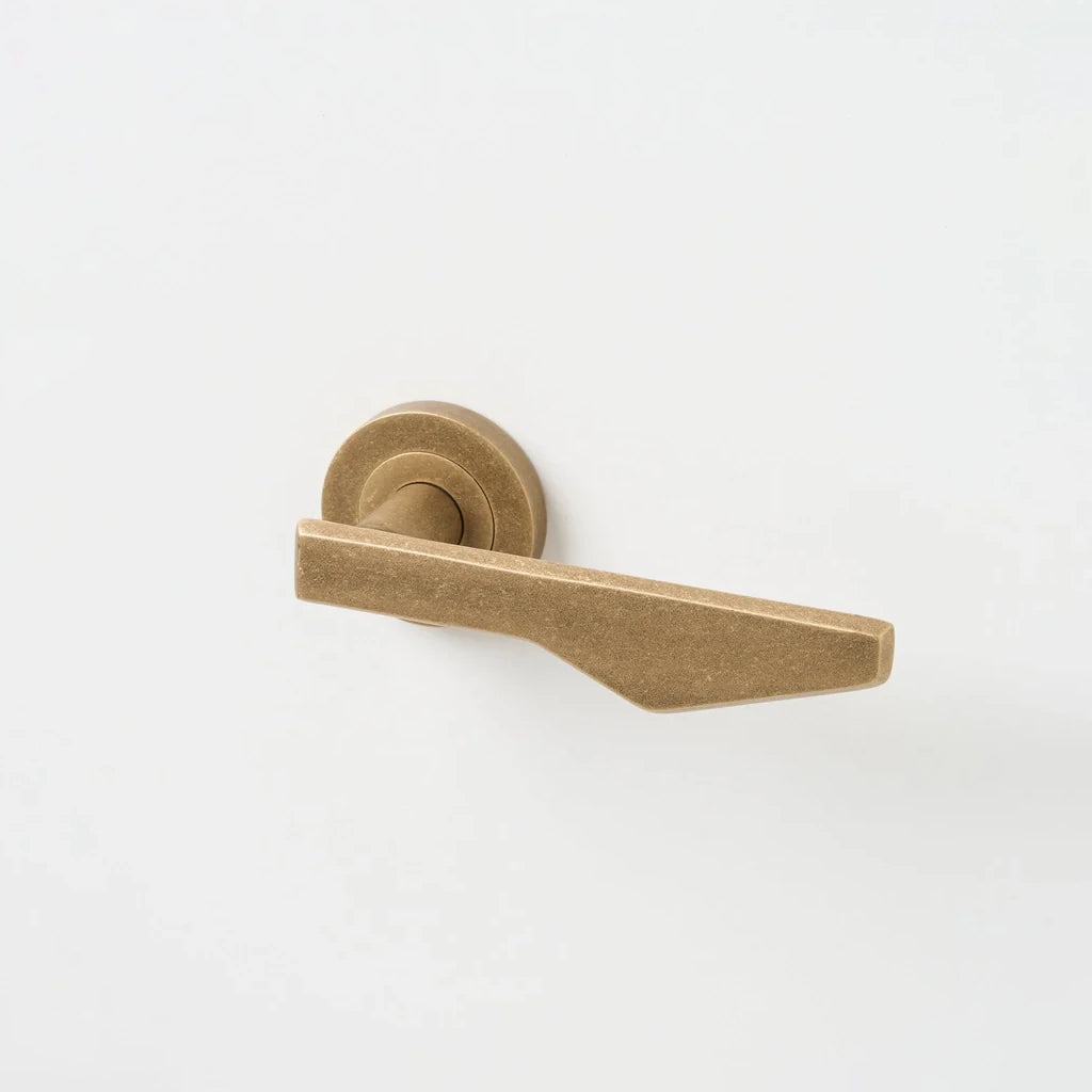 Outline C Solid Brass Door Lever