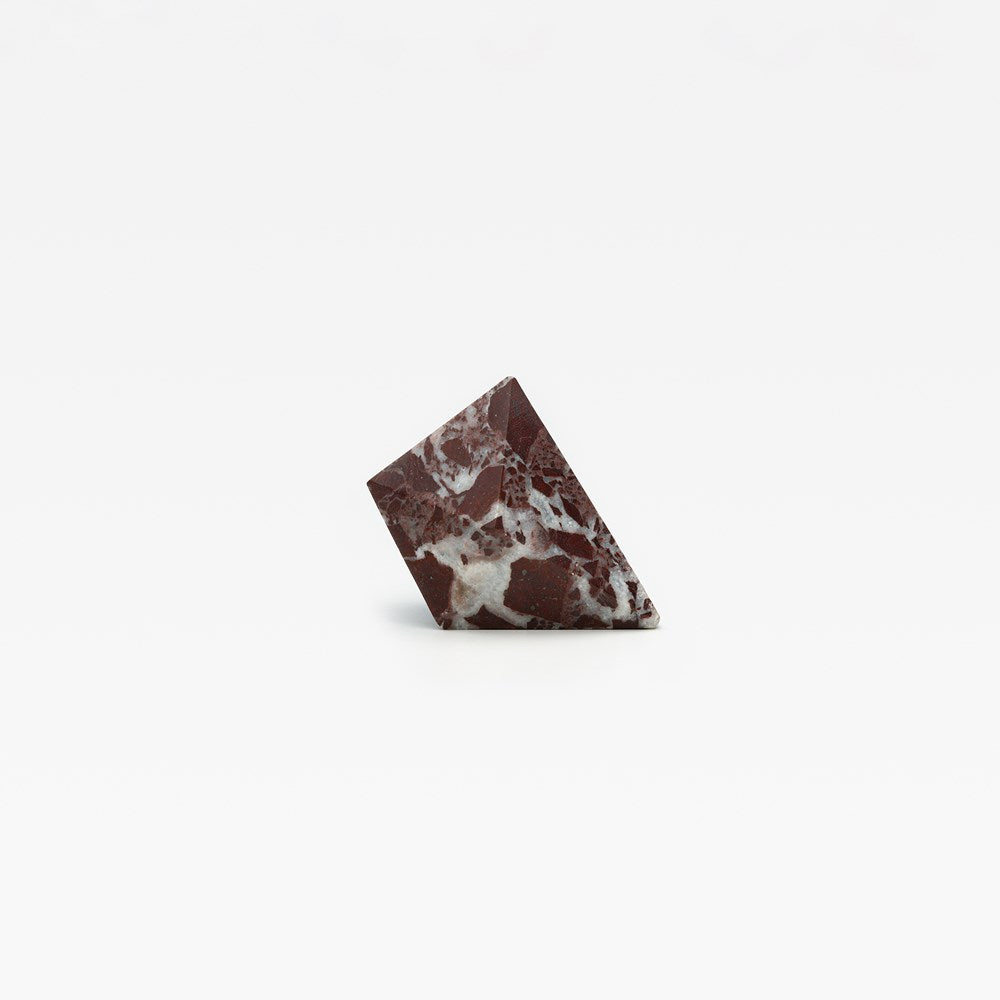 Rosso Prism Marble Cabinet Knob
