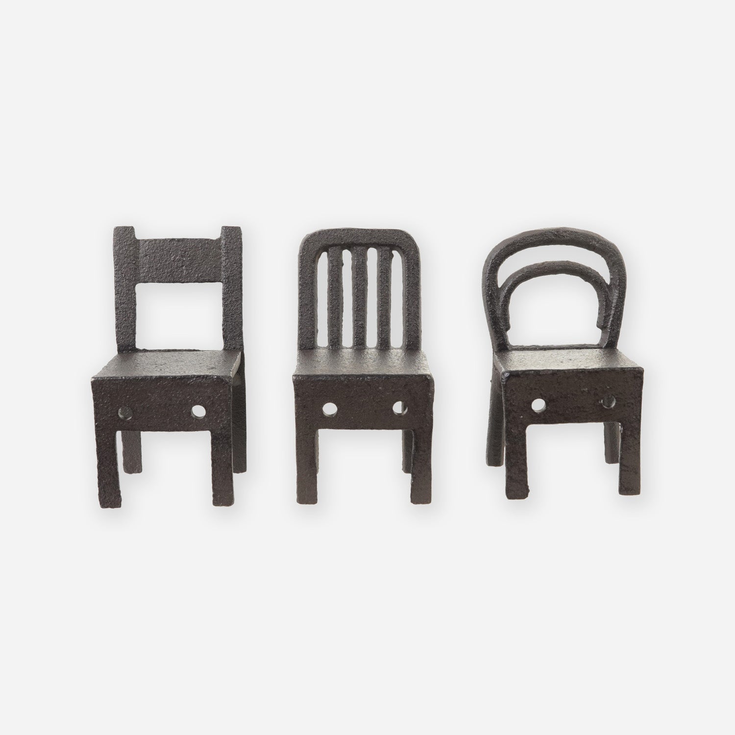 Cast Iron Chair Hooks - Set of 3