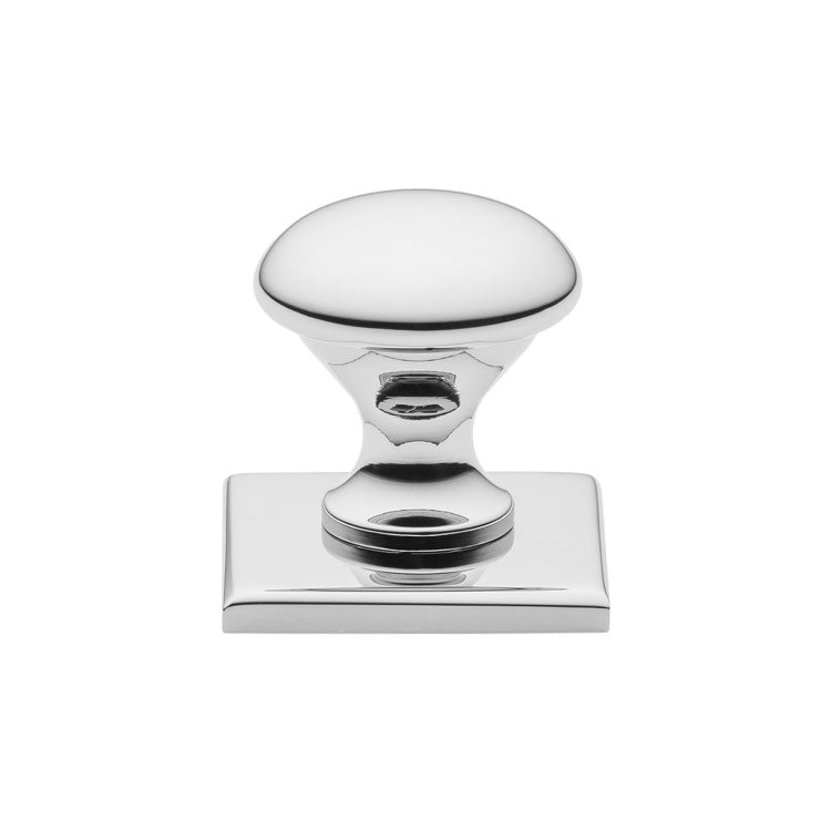 Jones Mushroom Cabinet Knob on Square Backplate