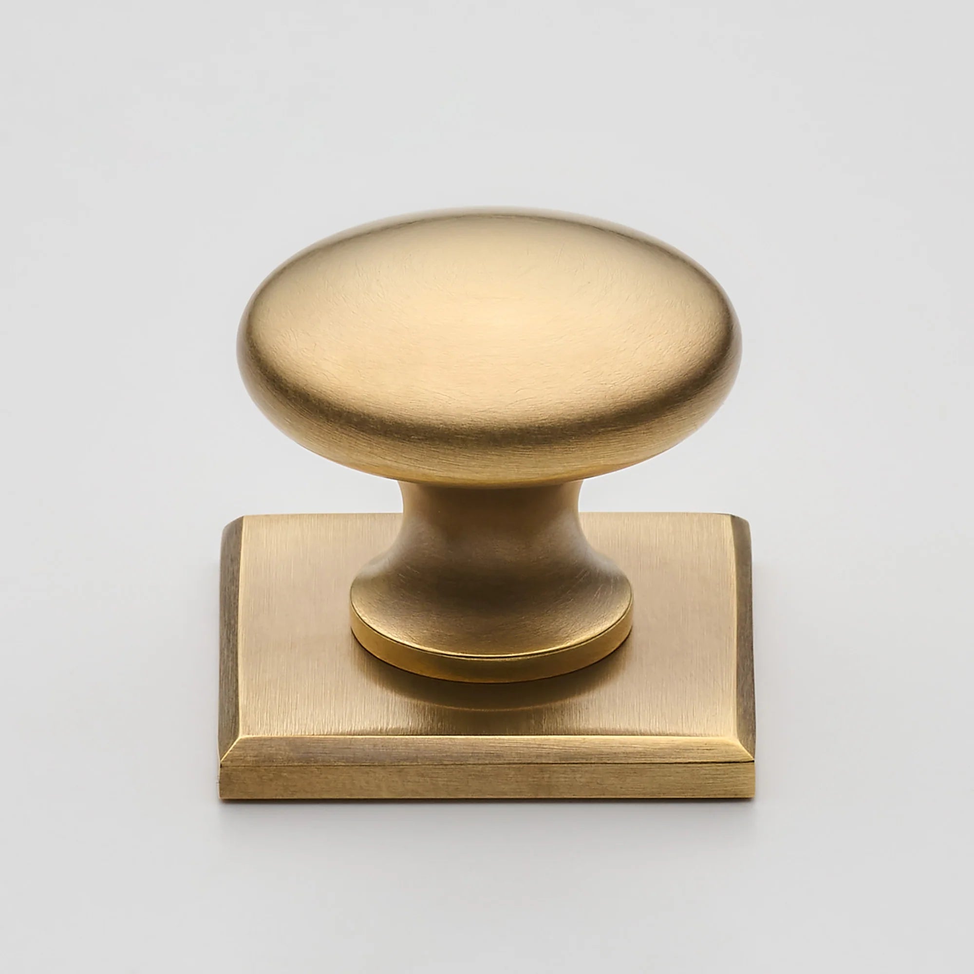 Jones Button Cabinet Knob and Backplate