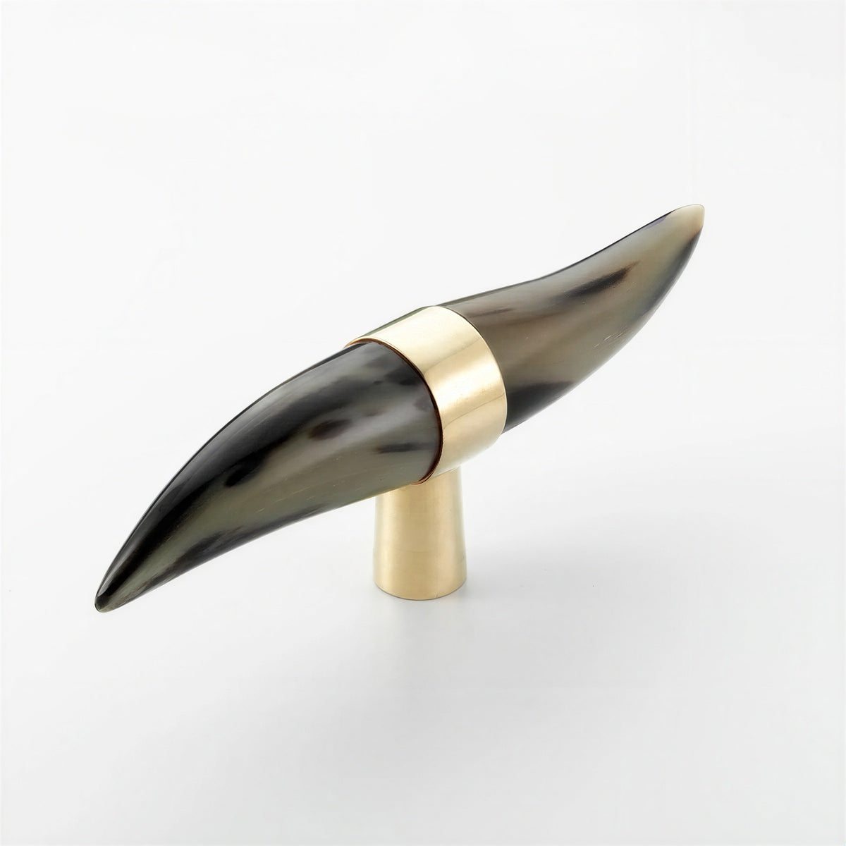 Double Tip Horn Cabinet Knob