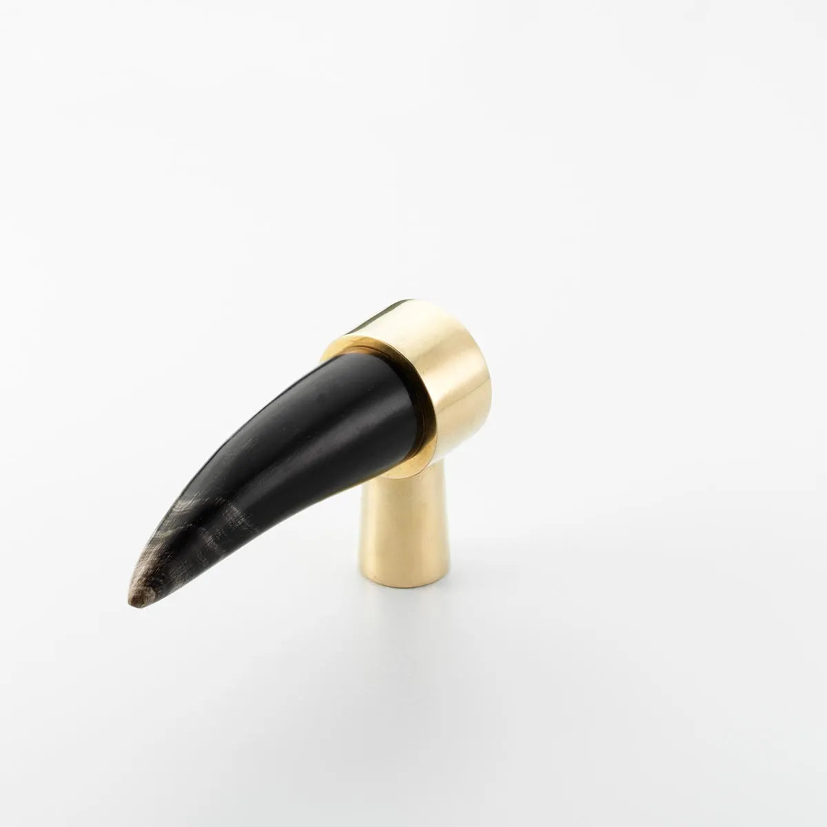 Single Tip Horn Cabinet Knob