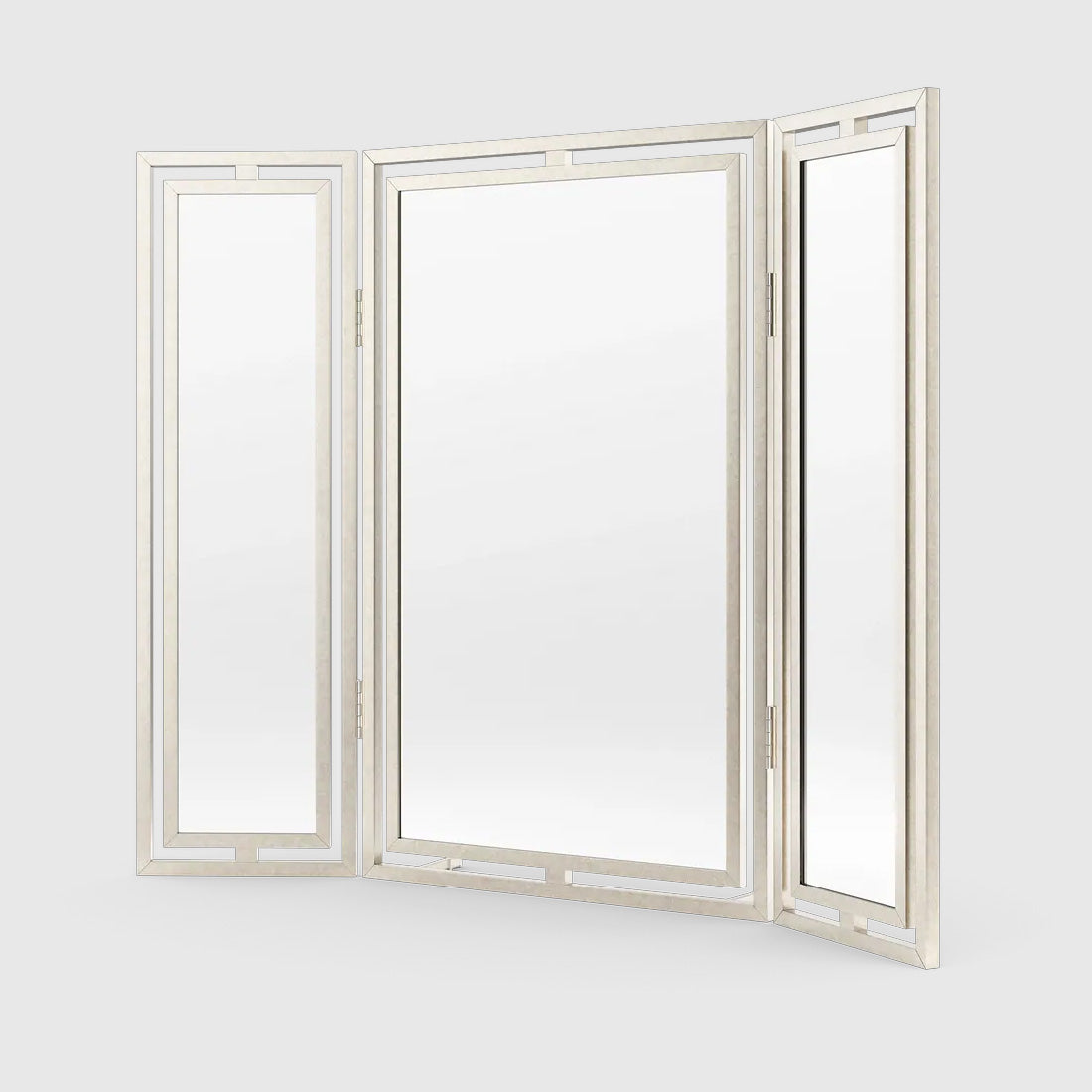 Claremont Solid Brass Paneled Dressing Table Mirror