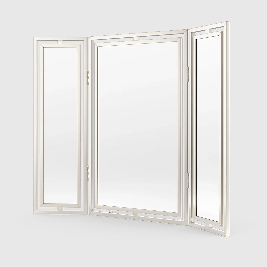 Claremont Solid Brass Paneled Dressing Table Mirror