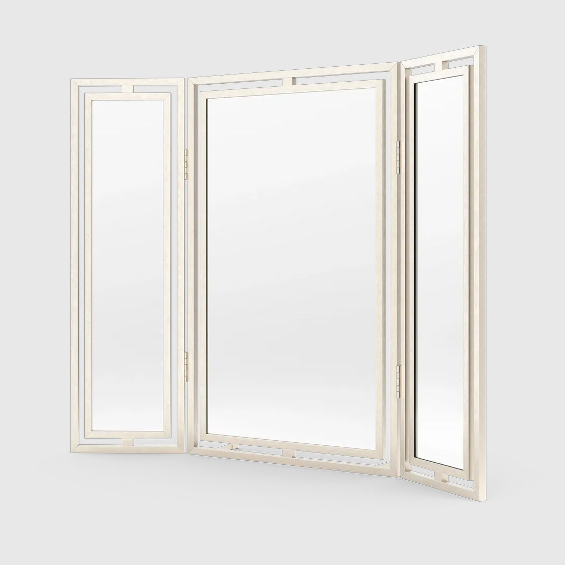 Claremont Solid Brass Paneled Dressing Table Mirror