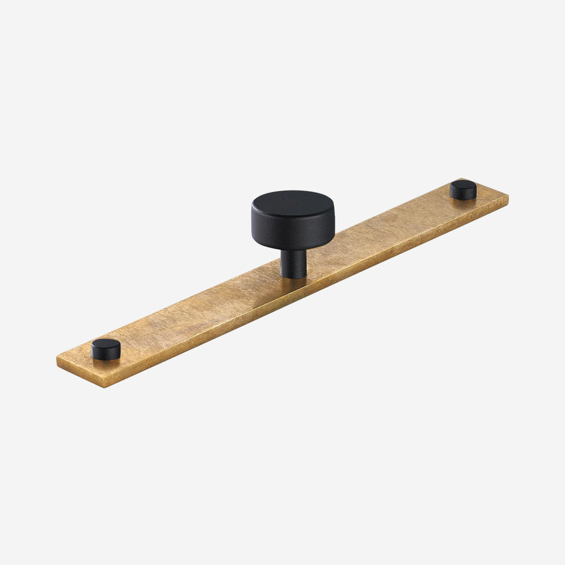 MIX Plain Cabinet Knob & Backplate - Split Finish