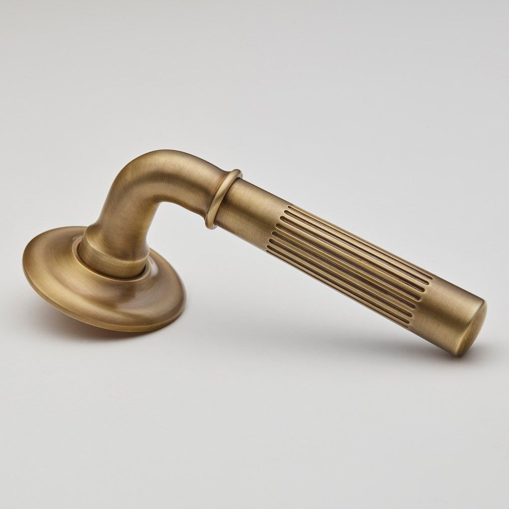 Brooklands Door Lever on Arc Rose