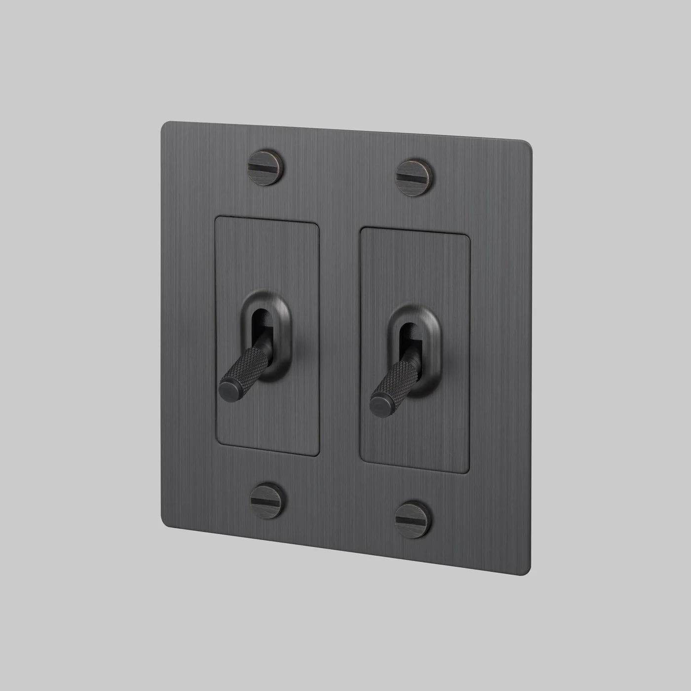 Cross Knurled 2-Toggle Light Switch