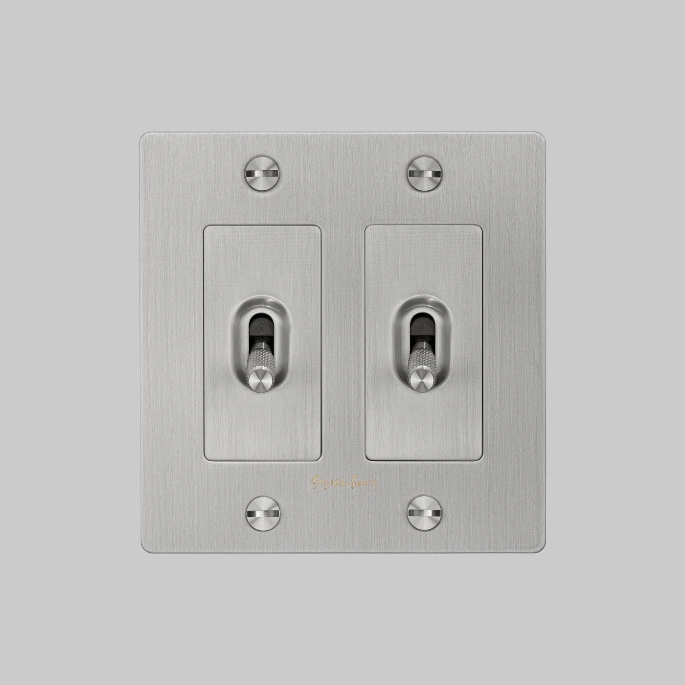 Cross Knurled 2-Toggle Light Switch