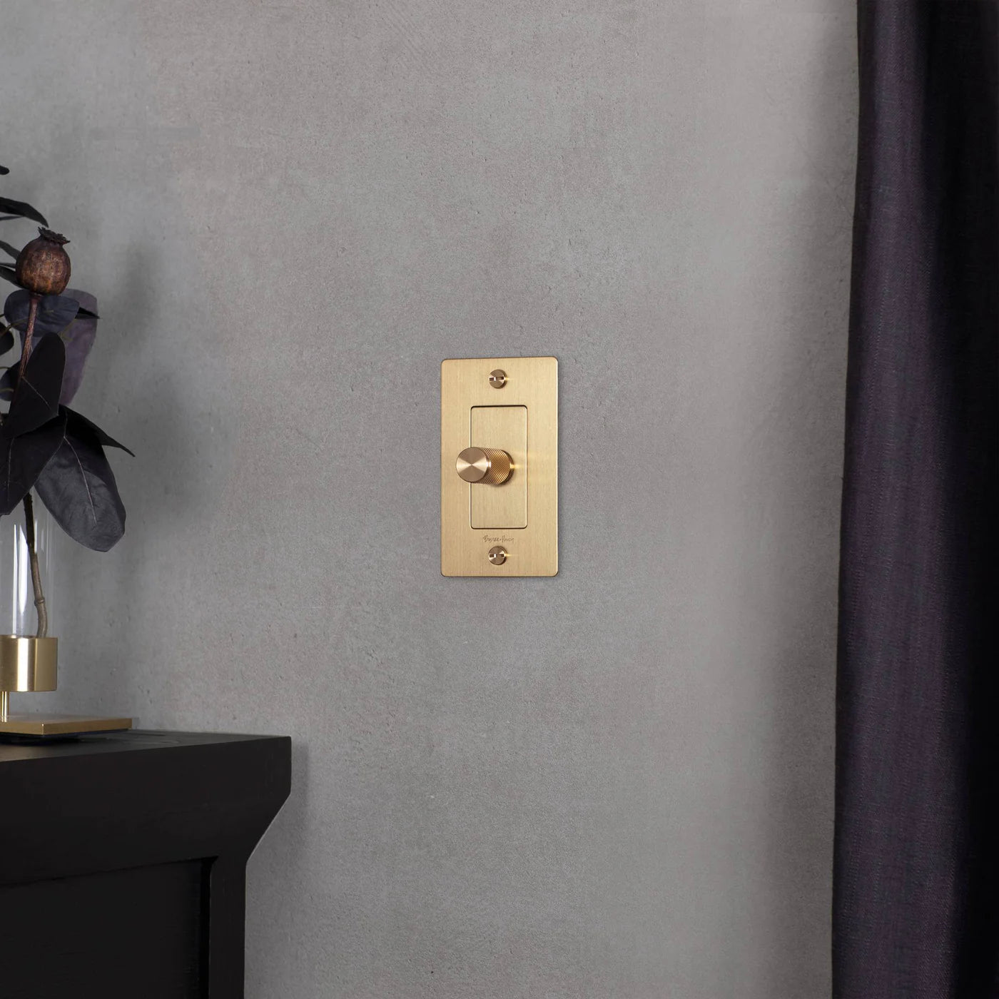 Cross Knurled Dimmer LED Light Switch
