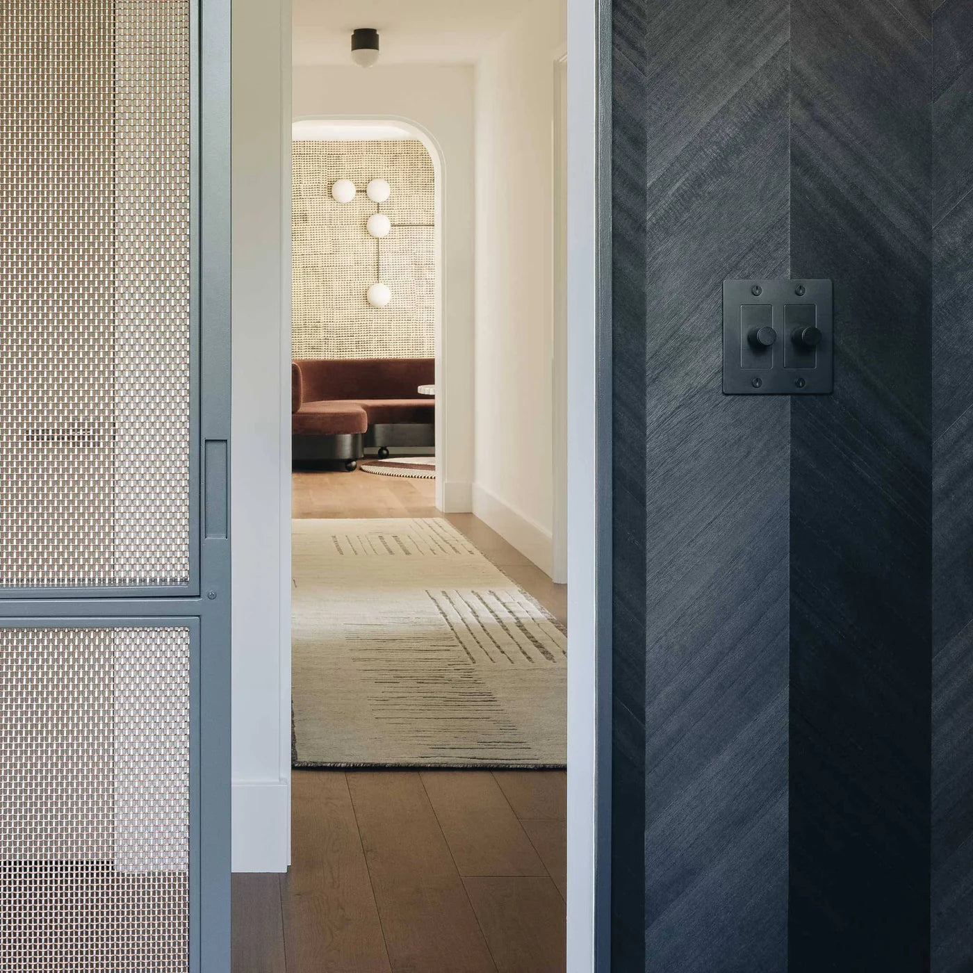 Cross Knurled Dimmer LED Light Switch