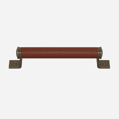 Bracket Recessed Leather Cabinet Pull