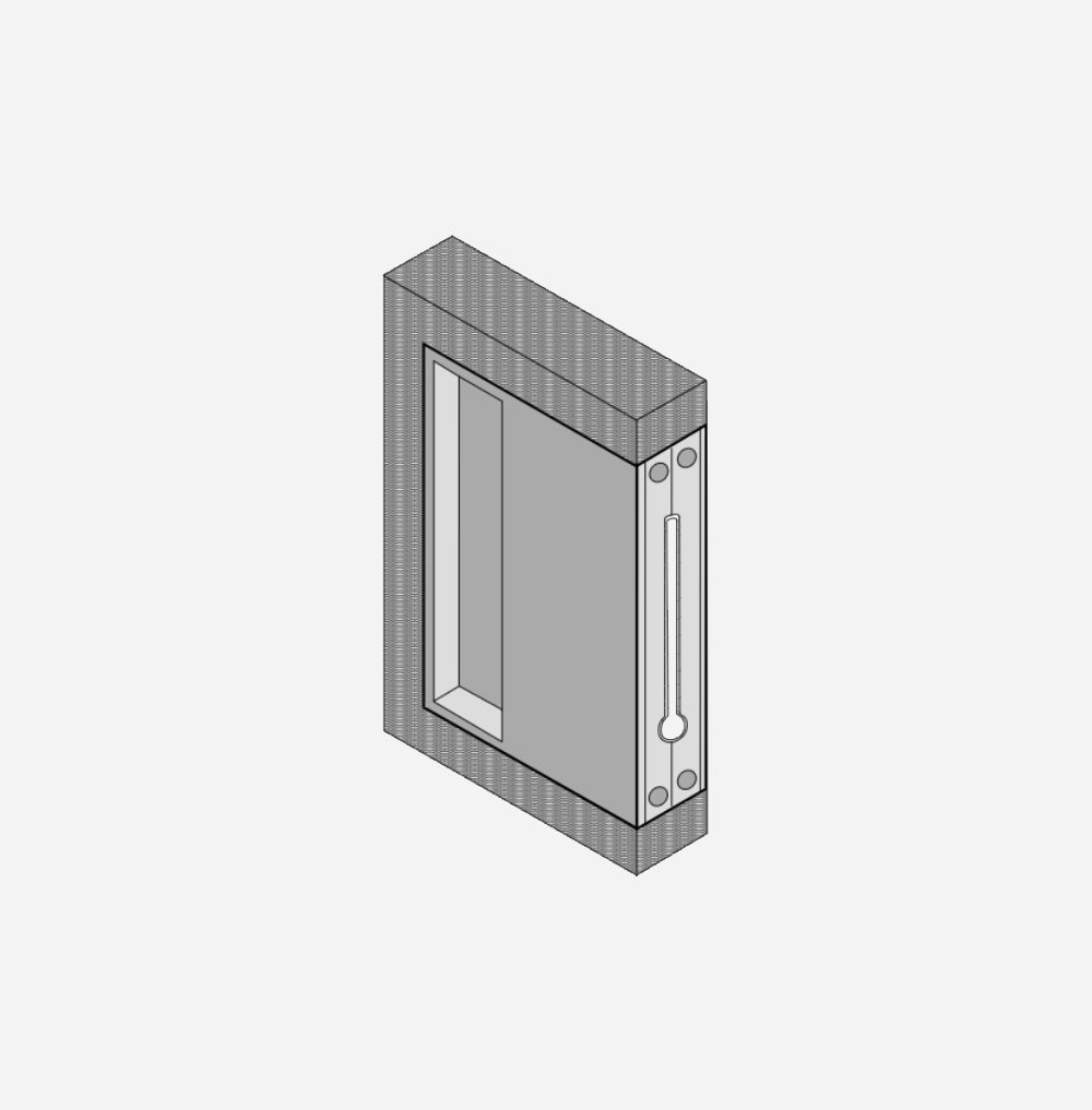 Saddle Pocket Door Pull Set