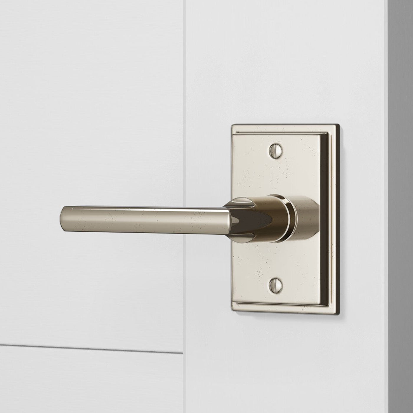 Builder Series Stepped Olympus Door Lever Set