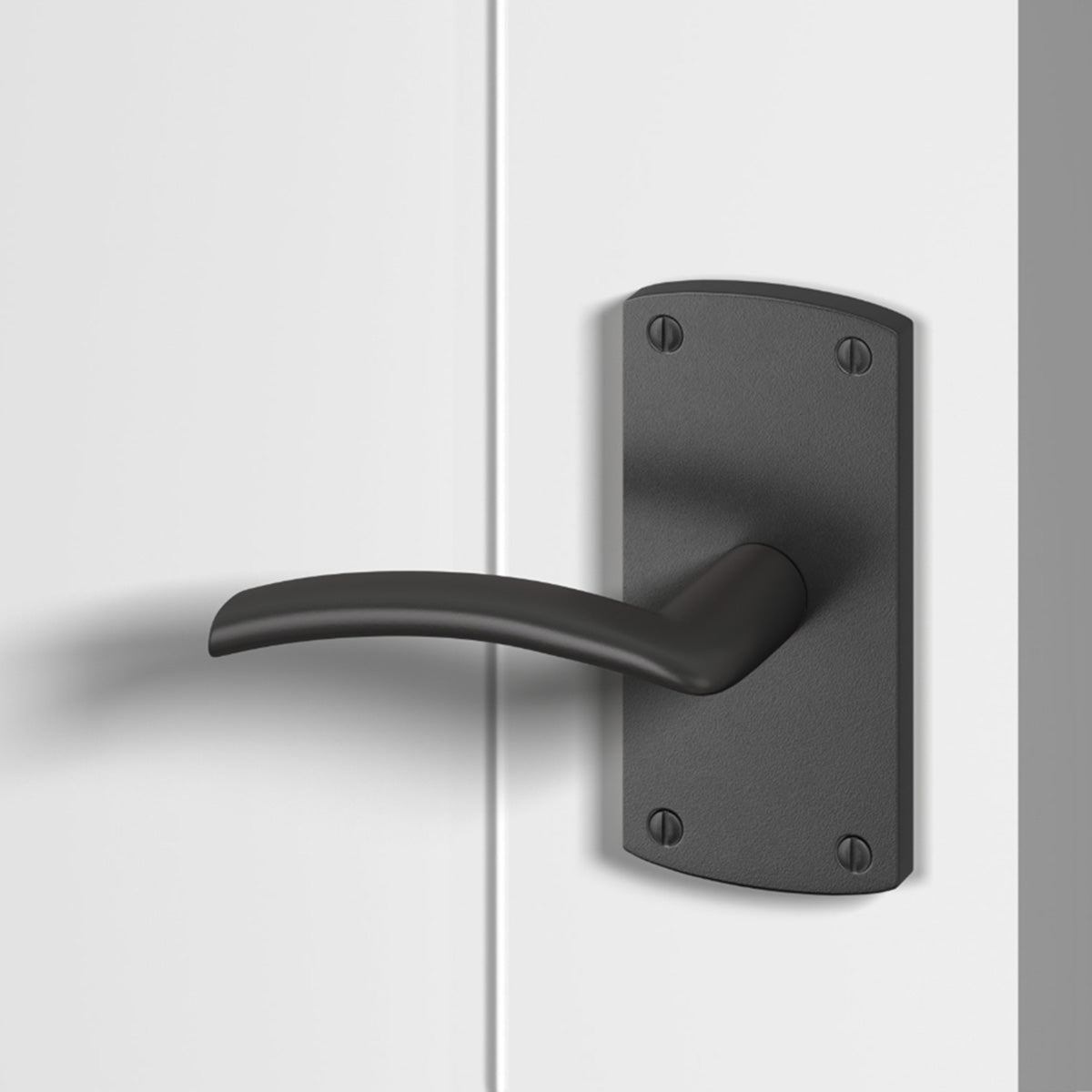 Centaur Door Lever with Arched Escutcheon