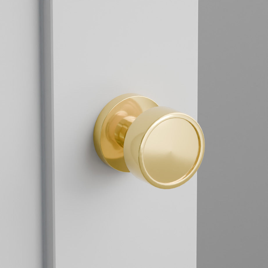 Verve Door Knob on Disk Rosette