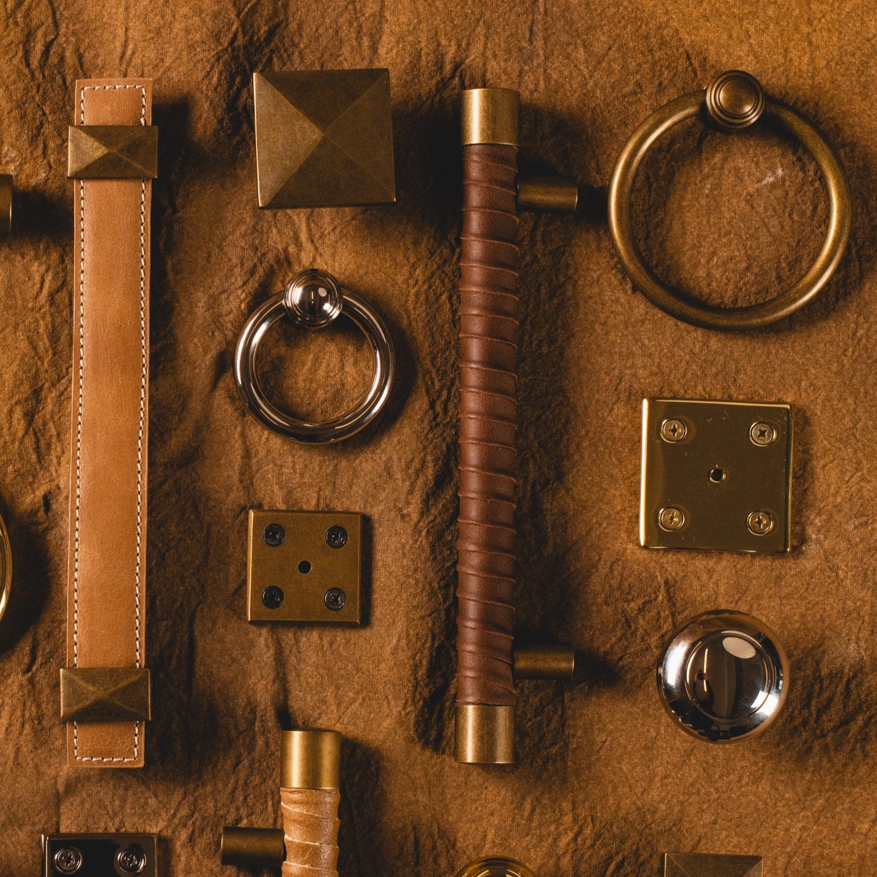 Lexington Leather Wrapped Cabinet Pull
