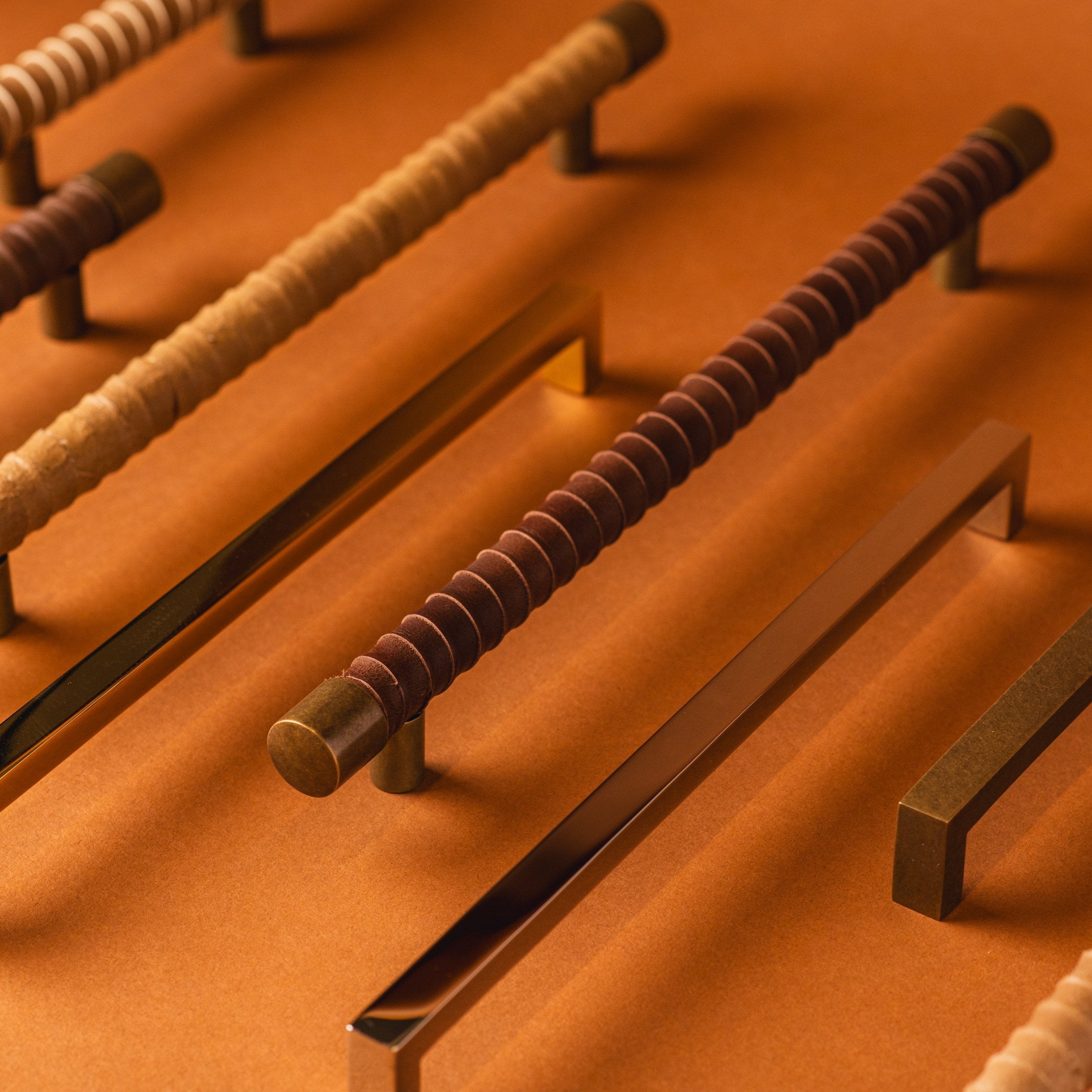 Lexington Leather Wrapped Cabinet Pull