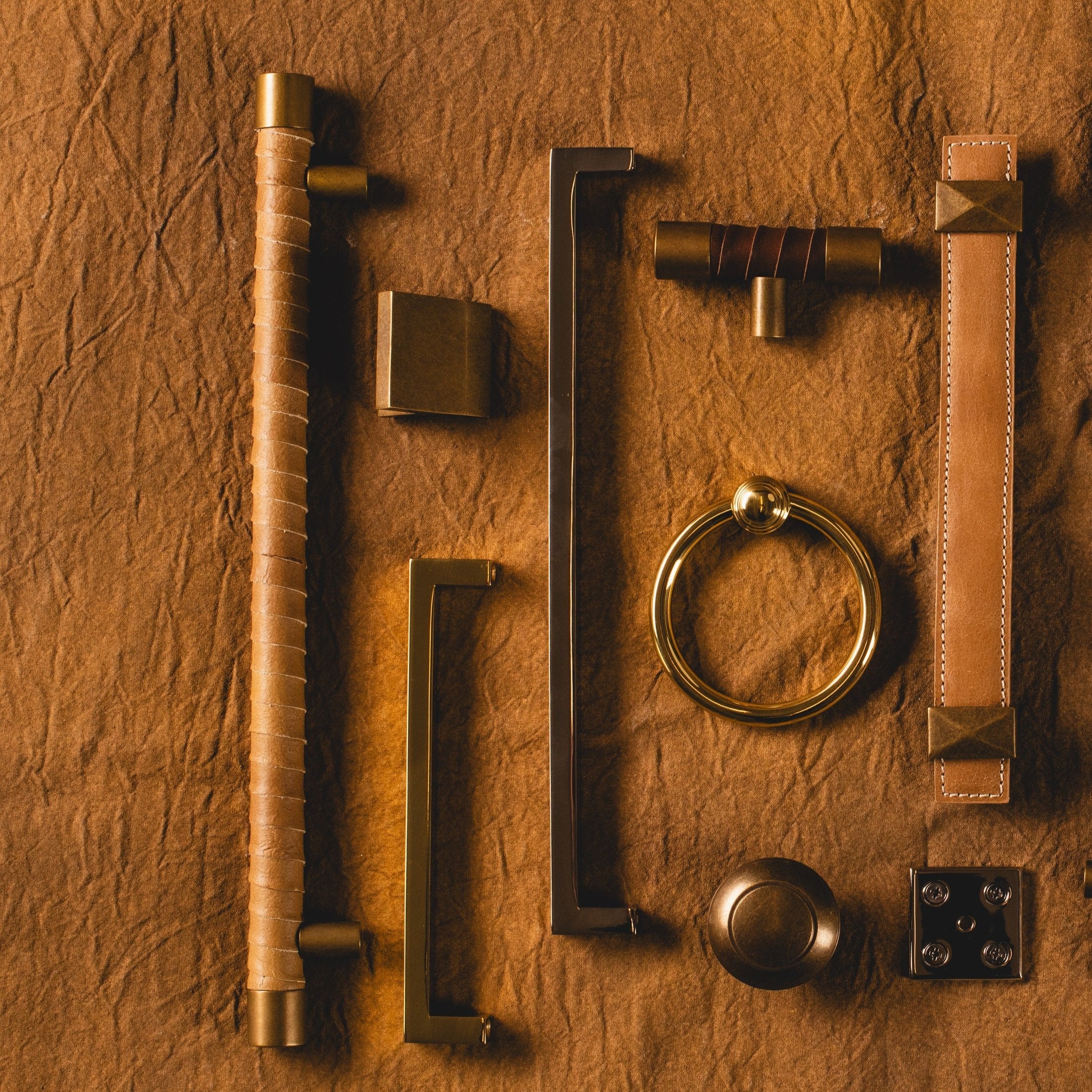 Lexington Leather Wrapped Cabinet Pull