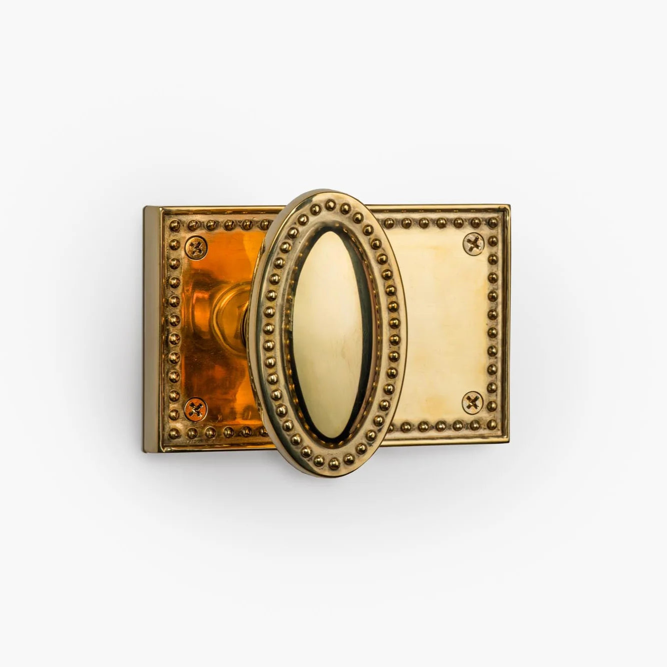 Louis Horizontal Passage Brass Door Knob Set