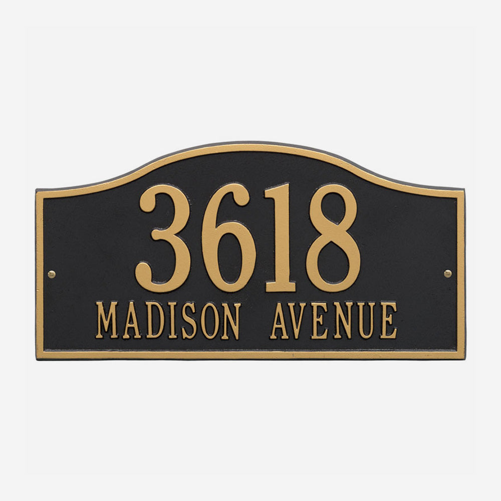 Rolling Hills Personalized Address Plaque