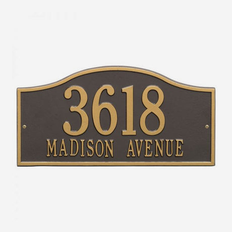 Rolling Hills Personalized Address Plaque