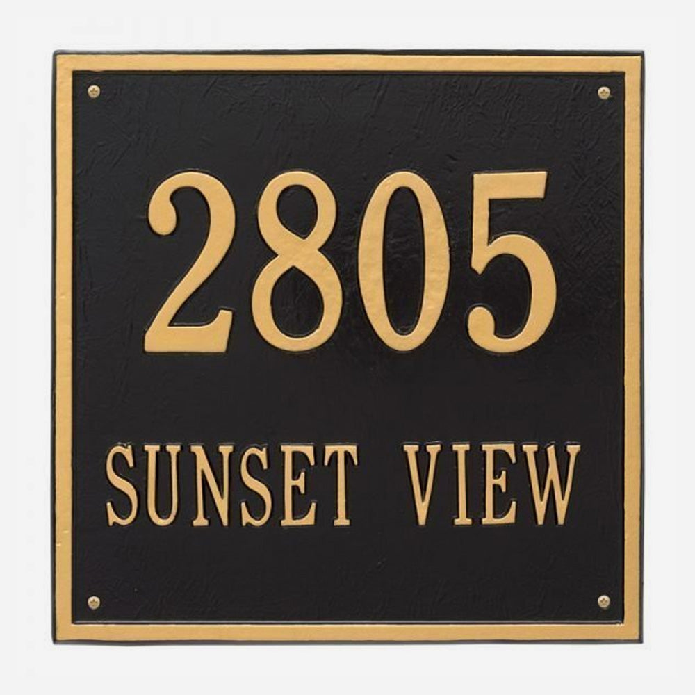 Personalized Square Address Plaque