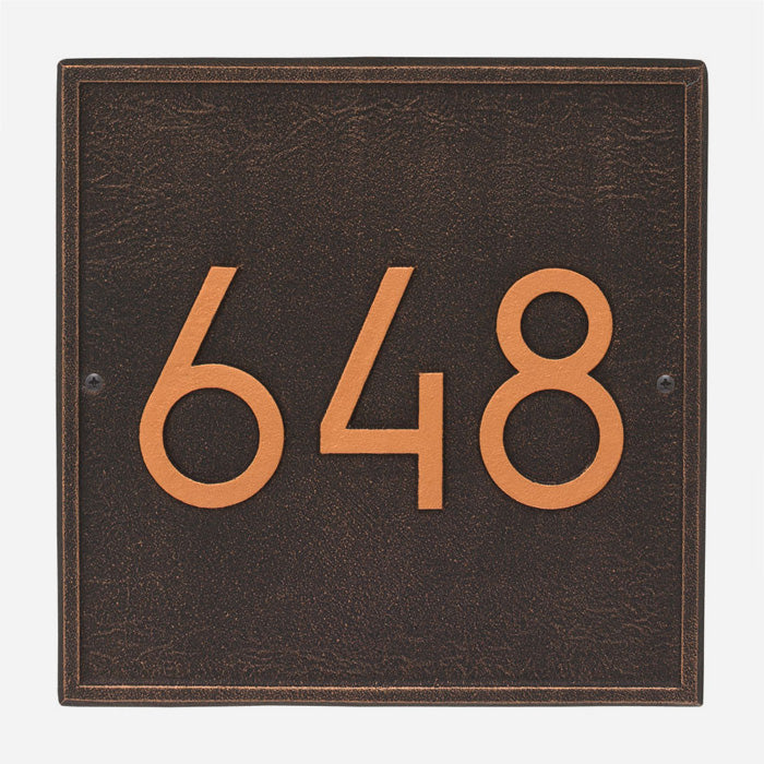 Square Modern Address Plaque