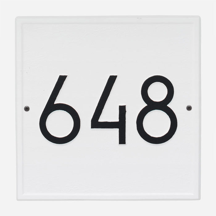 Square Modern Address Plaque
