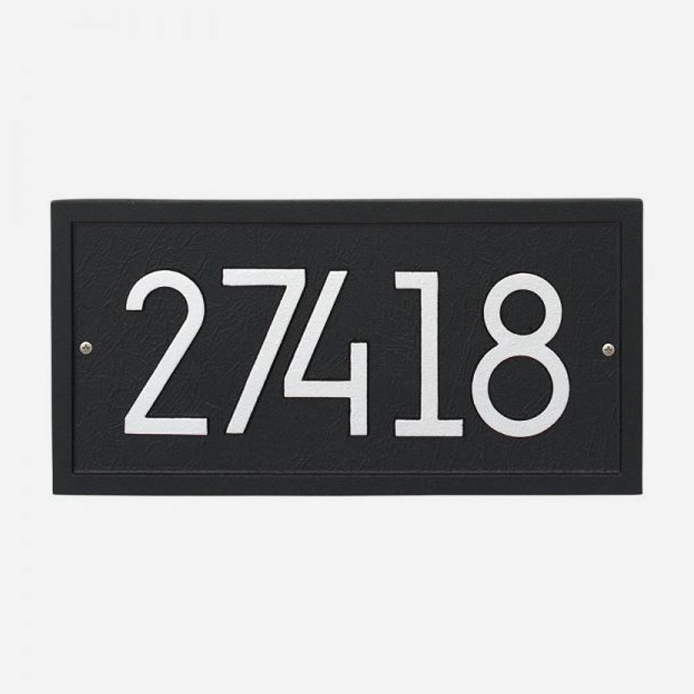 Rectangular Modern Personalized Address Plaque