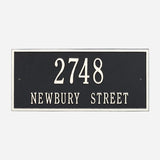 Hartford Two Line Address Plaque