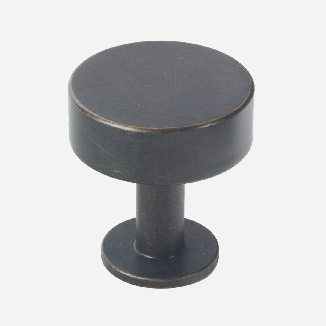 Solid Brass Disc Cabinet Knob