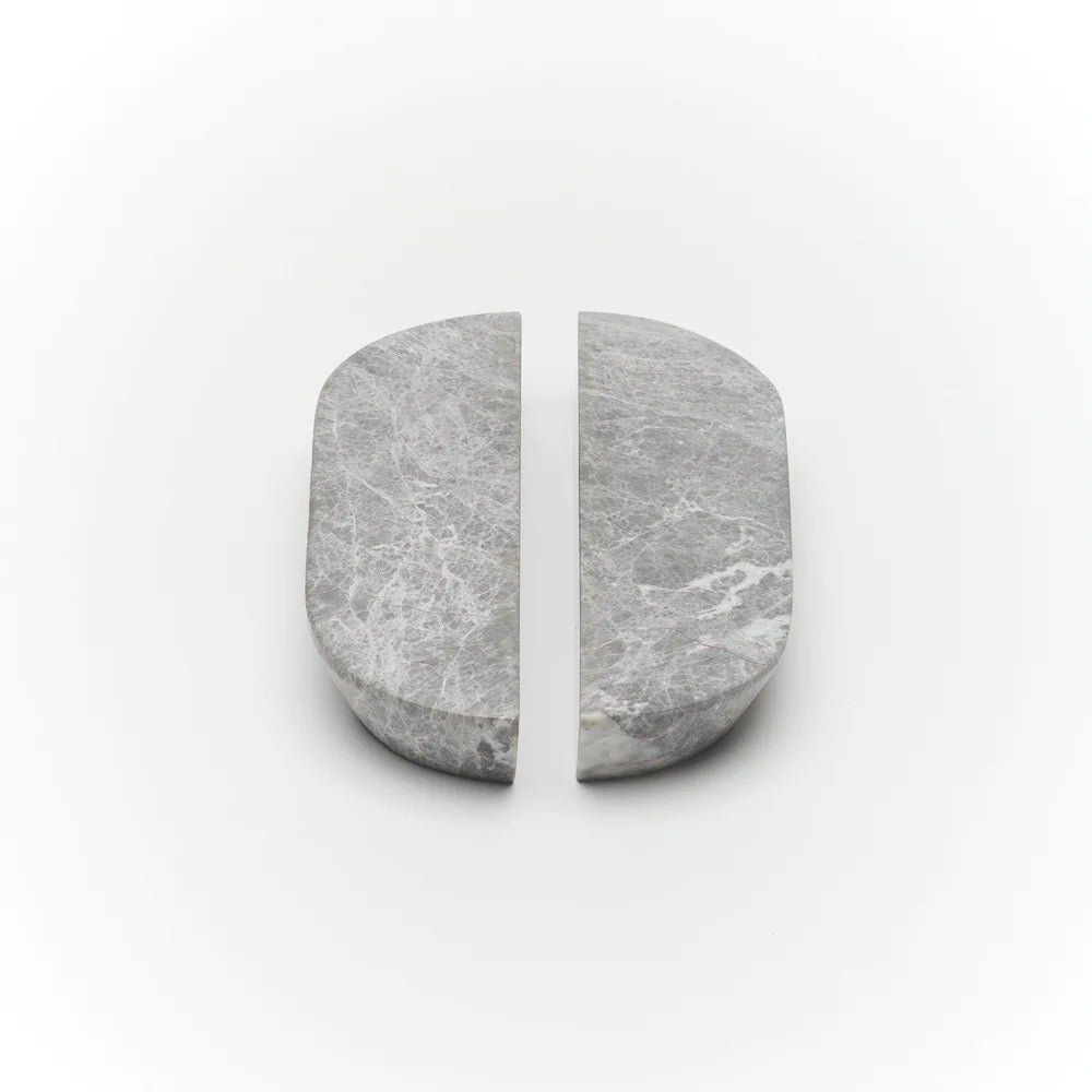 Grey Tundra Marble Dot Handle [Pair]