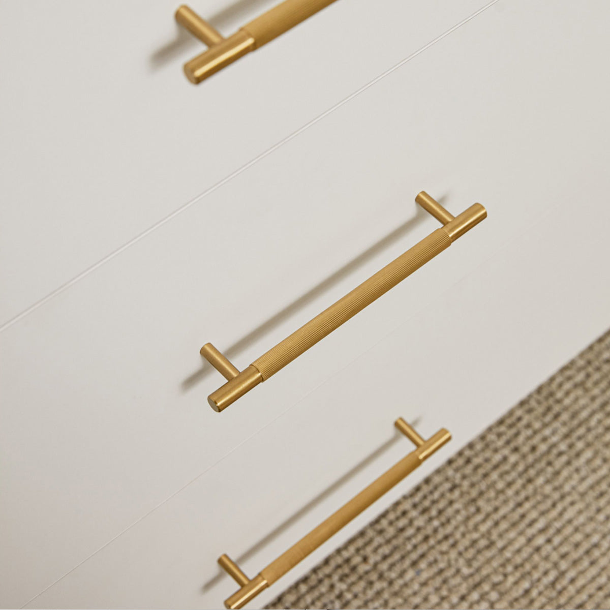 Linear Knurled Cabinet Pull