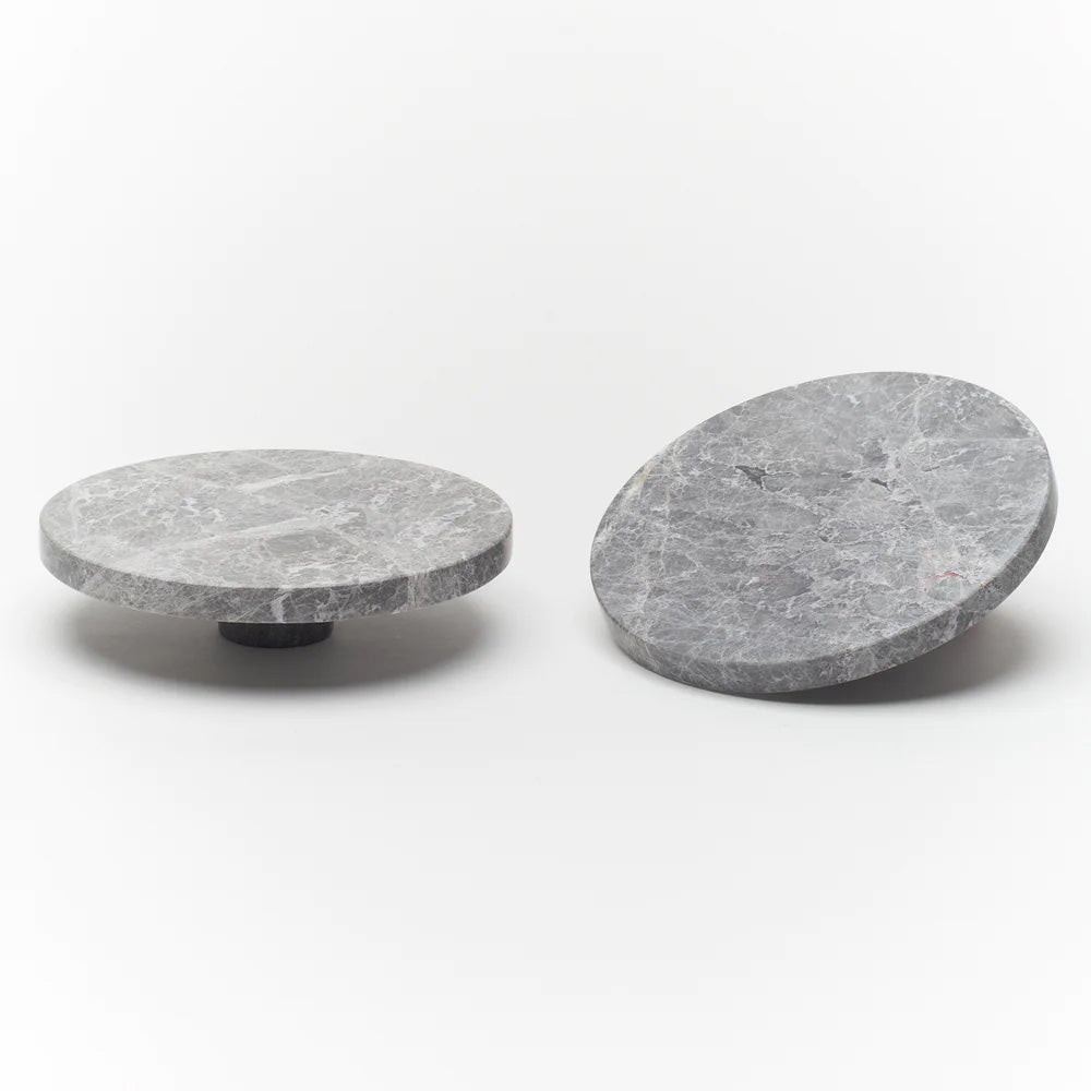 Tundra Grey Marble Ora Entry Pull Set