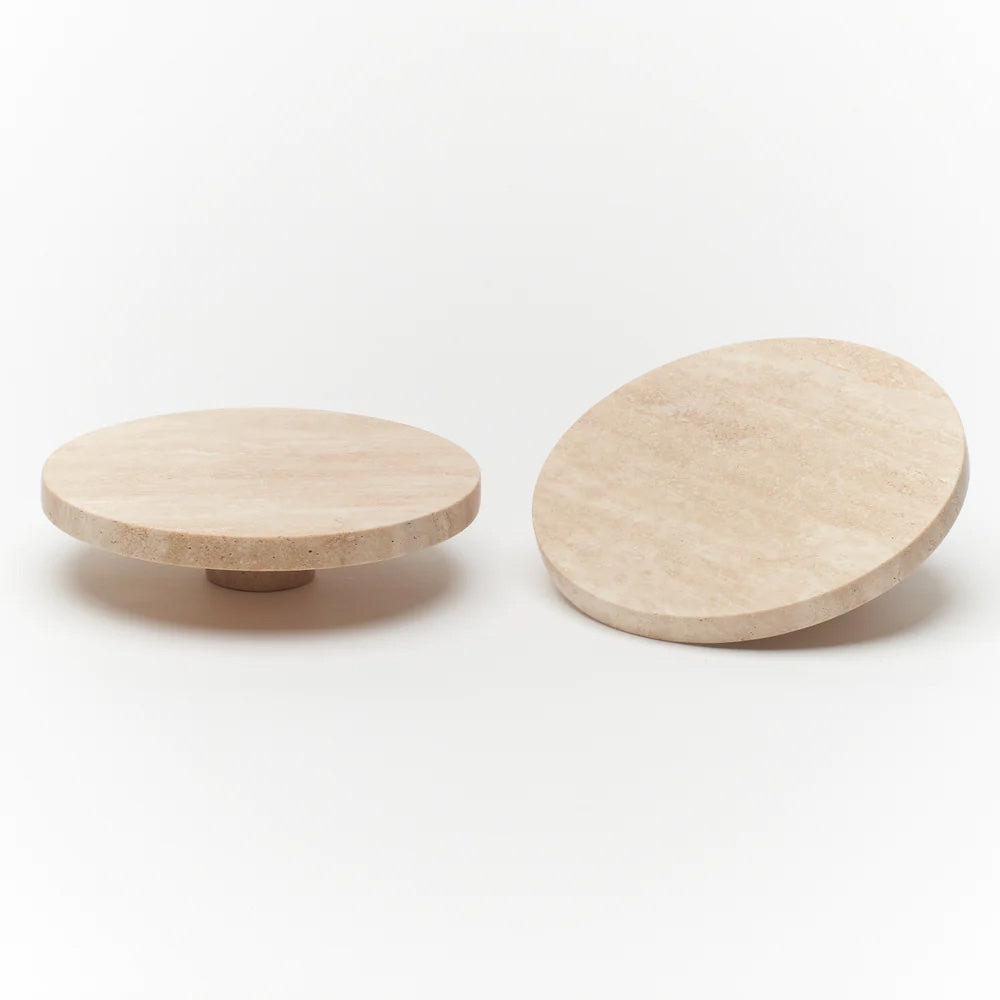 Travertine Ora Entry Pull Set